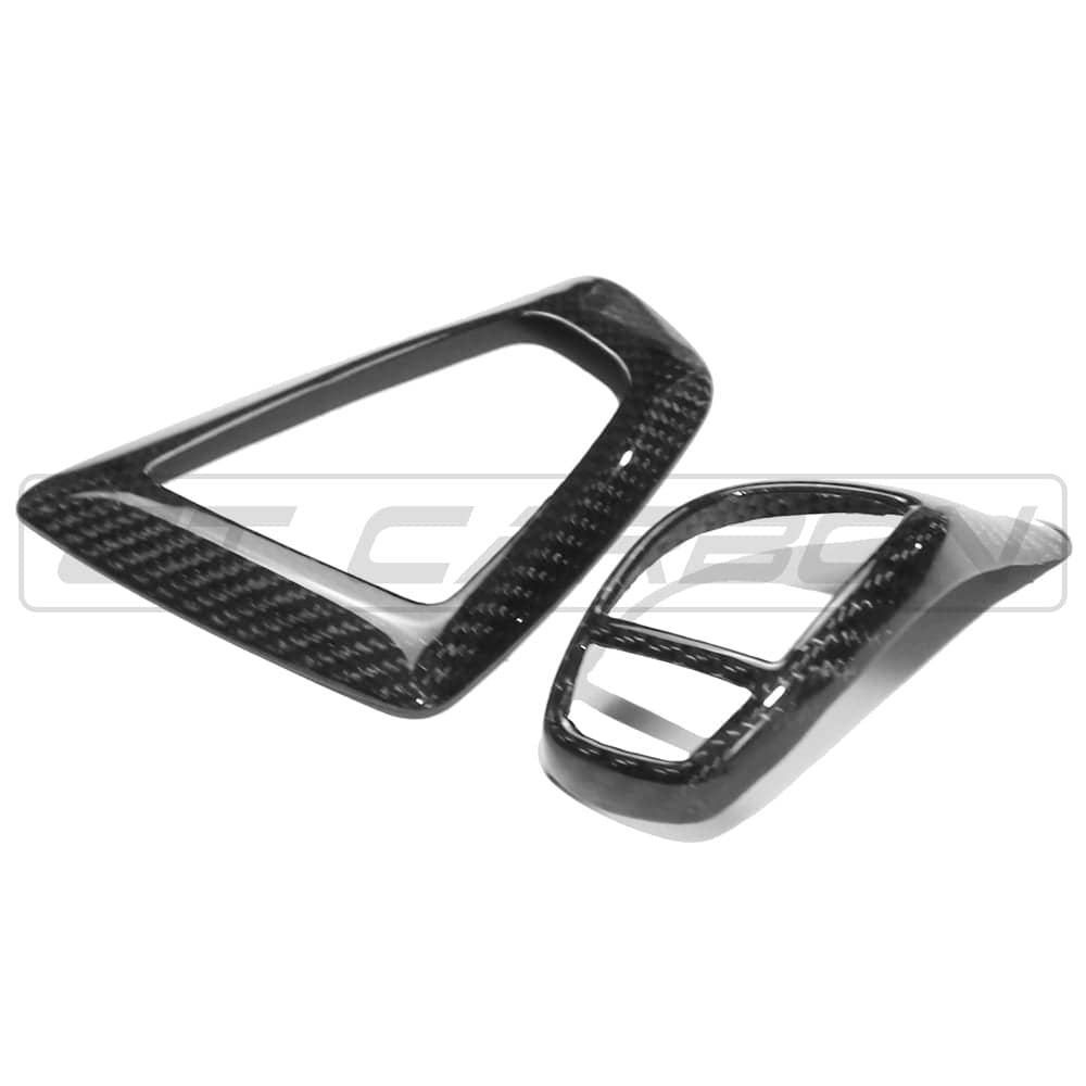 CT Carbon BMW F-Series Carbon Fibre Gear Selector & Centre/Center Console Trim Kit - ZF Electronic Automatic Shifter Cover/Surround Bezel - Real Gloss Prepreg Carbon - Left Hand Drive Only - Fits F20 F21 F22 F23 F30 F31 F32 F33 F10 F11 F15 F16 (V2)