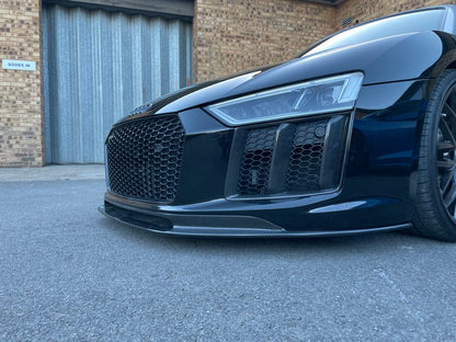 Audi R8 V10 Gen 2 Mk2 (4S) Carbon Fibre/Fiber Side Vents Grilles Intake Covers – Front Bumper Side Vent Trims, Intake Surrounds & Air Duct Inserts – Fits 2015–2019 V10 & V10 Plus – CT Carbon Pair