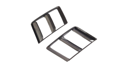 Audi R8 V10 Gen 2 Mk2 (4S) Carbon Fibre/Fiber Side Vents Grilles Intake Covers – Front Bumper Side Vent Trims, Intake Surrounds & Air Duct Inserts – Fits 2015–2019 V10 & V10 Plus – CT Carbon Pair