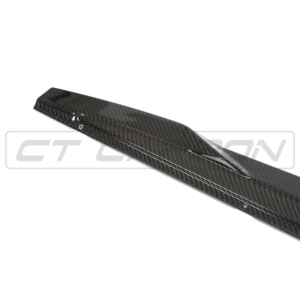 Audi A3/S3 8Y 2020+ Carbon Fibre/Fiber Side Skirts – CT Design by CT Carbon Gloss Side Extensions Splitters (A3 8Y S-Line & S3 8Y) Rocker Panel/Sill Extensions OEM+ Aero Body Kit | Side Blades