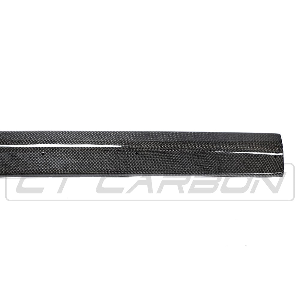 Audi A3/S3/RS3 8V Saloon (Sedan) Carbon Fibre/Carbon Fiber Side Skirts – CT Carbon Side Splitters, Rocker Panel/Sill Extensions, Side Blades | 2013–2020 A3 S line & S3, 2015–Current RS3 | Gloss Carbon, OEM+ Fit