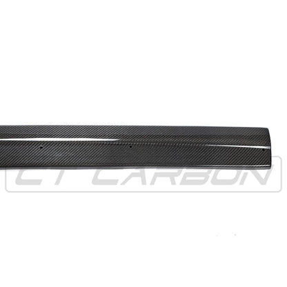 Audi A3/S3/RS3 8V Saloon (Sedan) Carbon Fibre/Carbon Fiber Side Skirts – CT Carbon Side Splitters, Rocker Panel/Sill Extensions, Side Blades | 2013–2020 A3 S line & S3, 2015–Current RS3 | Gloss Carbon, OEM+ Fit