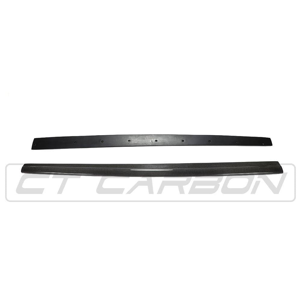 Audi A3/S3/RS3 8V Saloon (Sedan) Carbon Fibre/Carbon Fiber Side Skirts – CT Carbon Side Splitters, Rocker Panel/Sill Extensions, Side Blades | 2013–2020 A3 S line & S3, 2015–Current RS3 | Gloss Carbon, OEM+ Fit