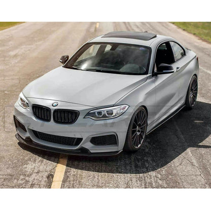 BMW F20 1 Series & F22/F23 2 Series Carbon Fibre/Carbon Fiber Side Skirts, Side Skirt Extensions/Sill Extensions/Side Splitters, Gloss Carbon M Performance/MP Style Rocker Panel Blades, F2x (2014-2020, Coupe/Convertible)