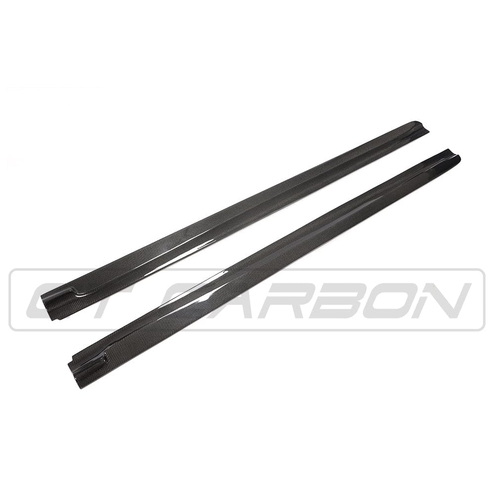 BMW X5 M Sport/X5M F15 F85 X6 M Sport/X6M F16 F86 Carbon Fiber/Fibre Side Skirt Extensions & Side Splitters - 3D Design Style Rocker Panel Side Blades Sill Covers Aero Kit (2013-2018) by CT Carbon
