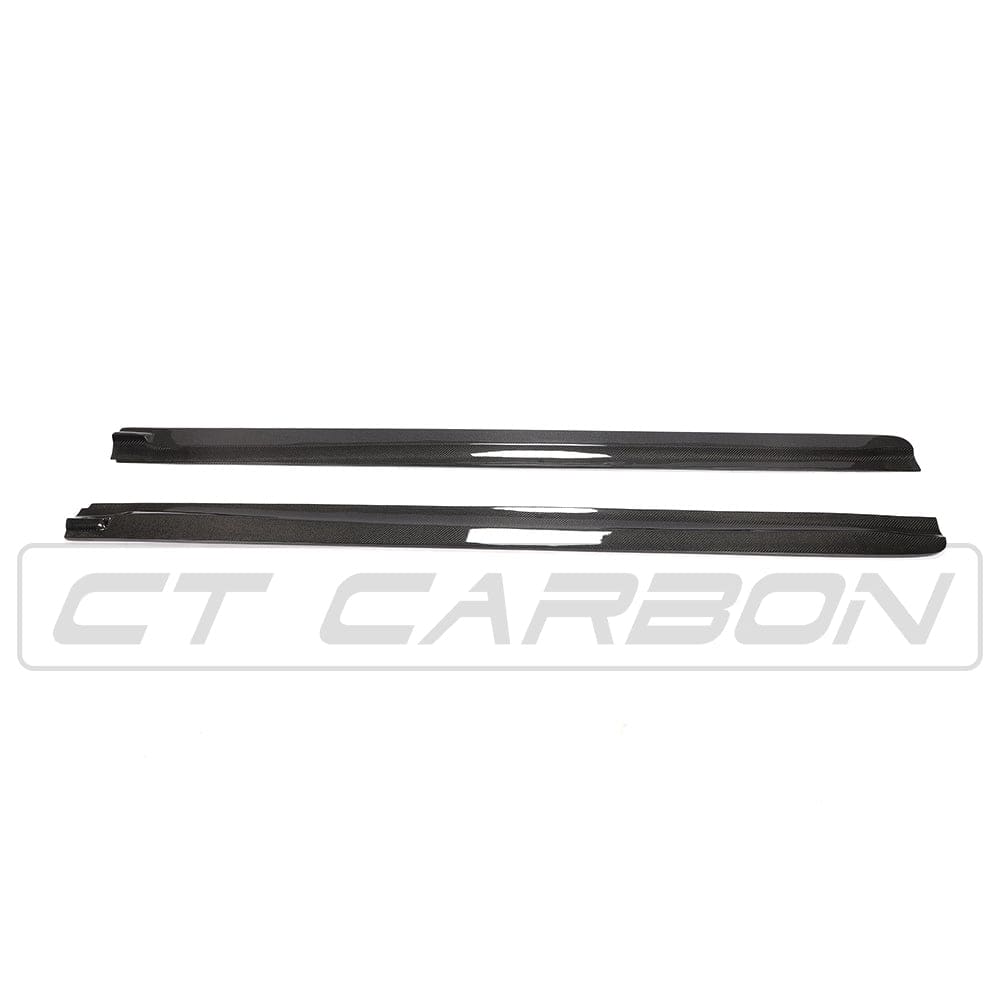 BMW X5 M Sport/X5M F15 F85 X6 M Sport/X6M F16 F86 Carbon Fiber/Fibre Side Skirt Extensions & Side Splitters - 3D Design Style Rocker Panel Side Blades Sill Covers Aero Kit (2013-2018) by CT Carbon