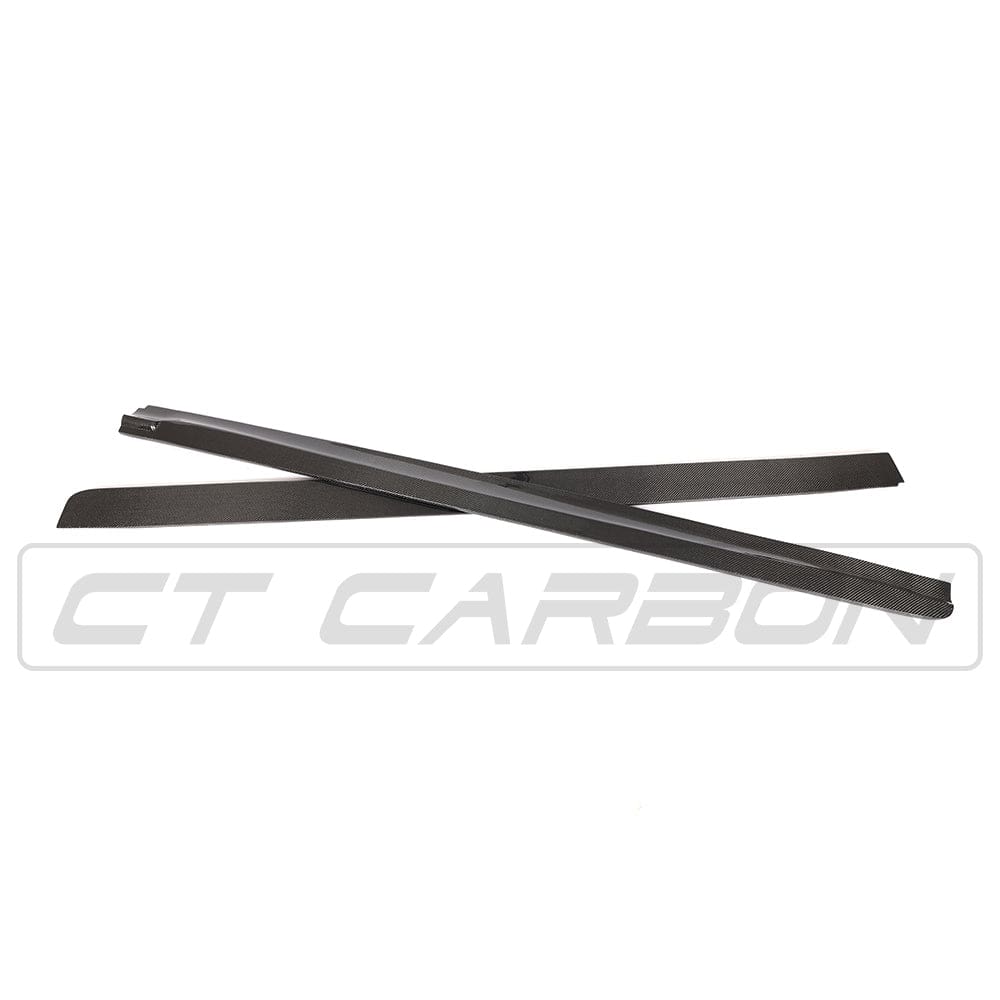BMW X5 M Sport/X5M F15 F85 X6 M Sport/X6M F16 F86 Carbon Fiber/Fibre Side Skirt Extensions & Side Splitters - 3D Design Style Rocker Panel Side Blades Sill Covers Aero Kit (2013-2018) by CT Carbon
