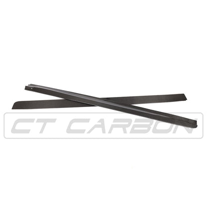 BMW X5 M Sport/X5M F15 F85 X6 M Sport/X6M F16 F86 Carbon Fiber/Fibre Side Skirt Extensions & Side Splitters - 3D Design Style Rocker Panel Side Blades Sill Covers Aero Kit (2013-2018) by CT Carbon