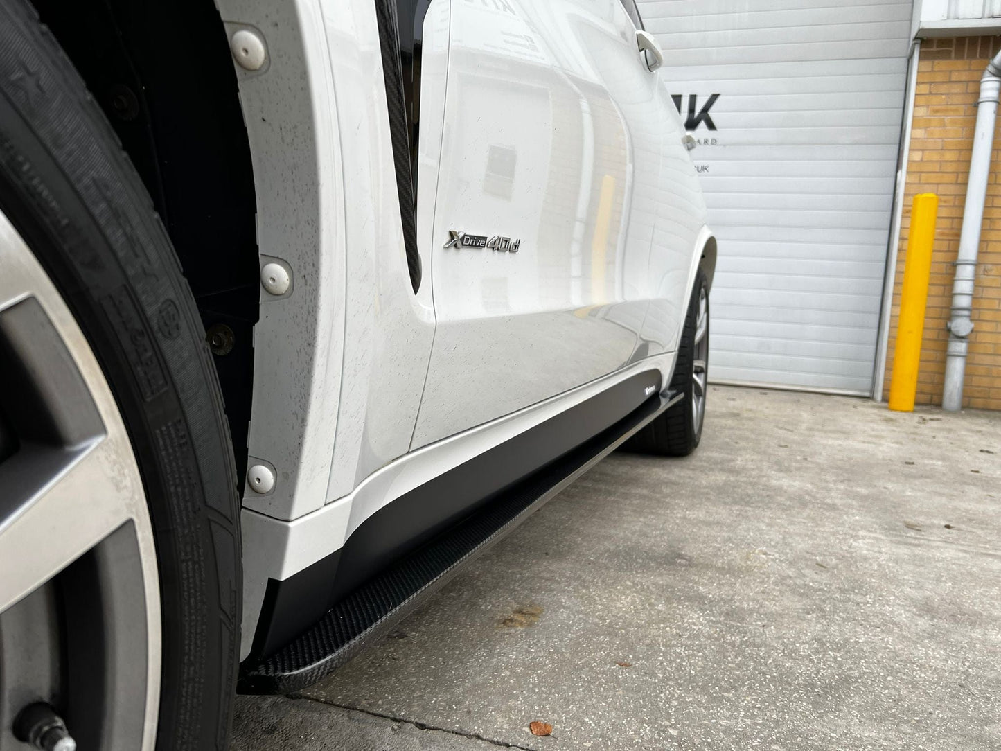 BMW X5 M Sport/X5M F15 F85 X6 M Sport/X6M F16 F86 Carbon Fiber/Fibre Side Skirt Extensions & Side Splitters - 3D Design Style Rocker Panel Side Blades Sill Covers Aero Kit (2013-2018) by CT Carbon