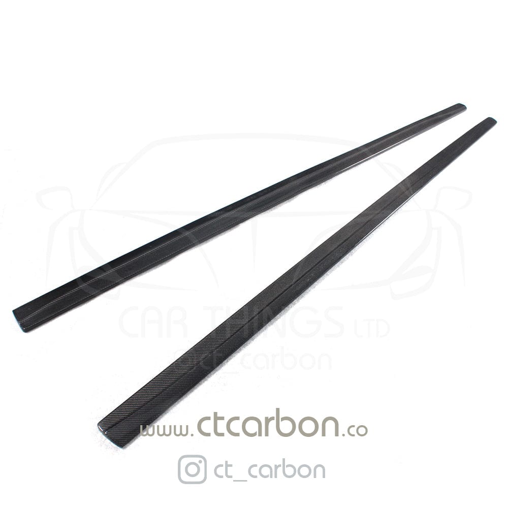 BMW 4 Series F32 F33 Carbon Fibre/Fiber Side Skirts - M Performance Style Side Skirt Extensions, Side Split