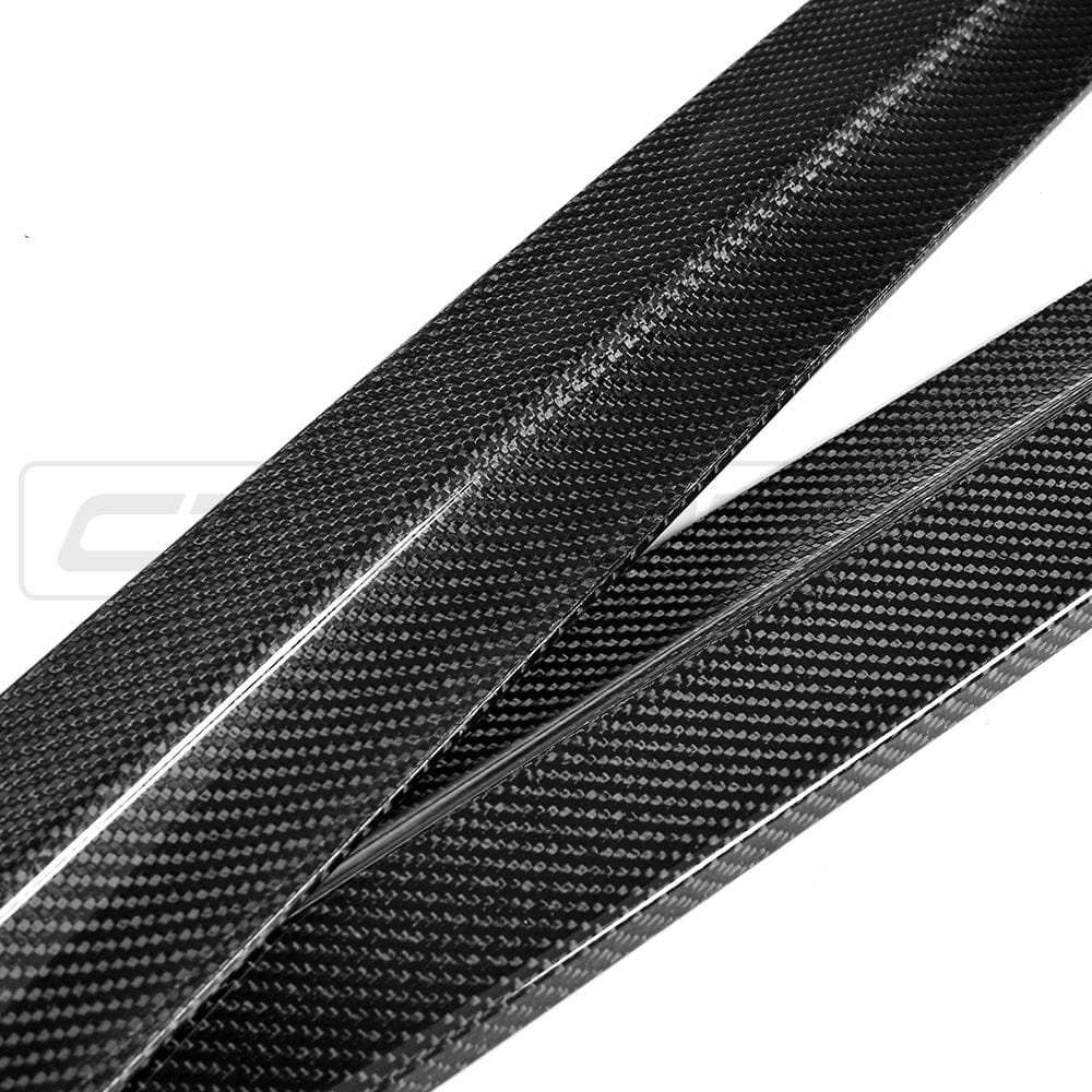 BMW 5 Series G30/G31 Touring (2016-2024) & M5 F90 (2018-2024) Carbon Fibre Side Skirts – M Performance/M Sport Style Side Skirt Extensions, Sill/Rocker Extensions – Gloss Carbon Side Blades & Splitters by CT Carbon