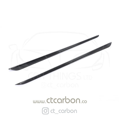 BMW 3 Series G20/G21 M Sport Carbon Fibre/Carbon Fiber Side Skirts – M Performance Style Side Skirt Extensions, Side Splitters, Side Blades, Sill/Rocker Extensions – Saloon/Sedan & Touring/Wagon (2017-2022) – CT Carbon