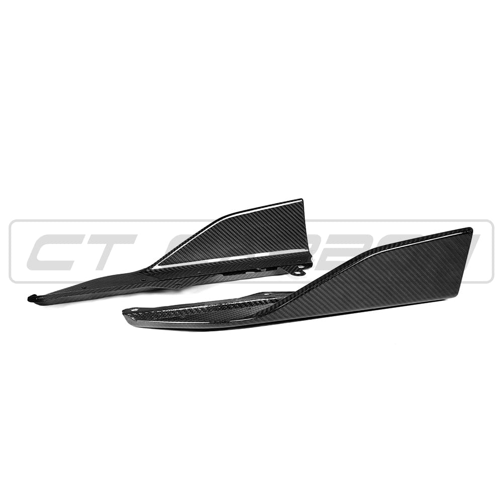 BMW 2 Series G42 Coupe Carbon Fibre Side Skirts / Side Splitters / Rocker Panel Sill Extensions – Gloss Carbon M Performance Style – Fits 2022+ G42 incl M240i & M Sport – Side Blades Body Kit Upgrade