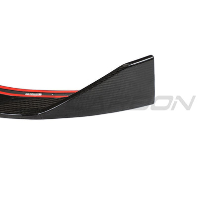 BMW 2 Series G42 Coupe Front Lip Spoiler Splitter – Carbon Fibre (Fiber) Gloss – 2022+ M240i & All Models – Chin Spoiler / Front Bumper Lip / Aero Valance – CT Design