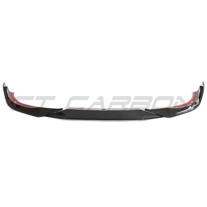 BMW 2 Series G42 Coupe Front Lip Spoiler Splitter – Carbon Fibre (Fiber) Gloss – 2022+ M240i & All Models – Chin Spoiler / Front Bumper Lip / Aero Valance – CT Design