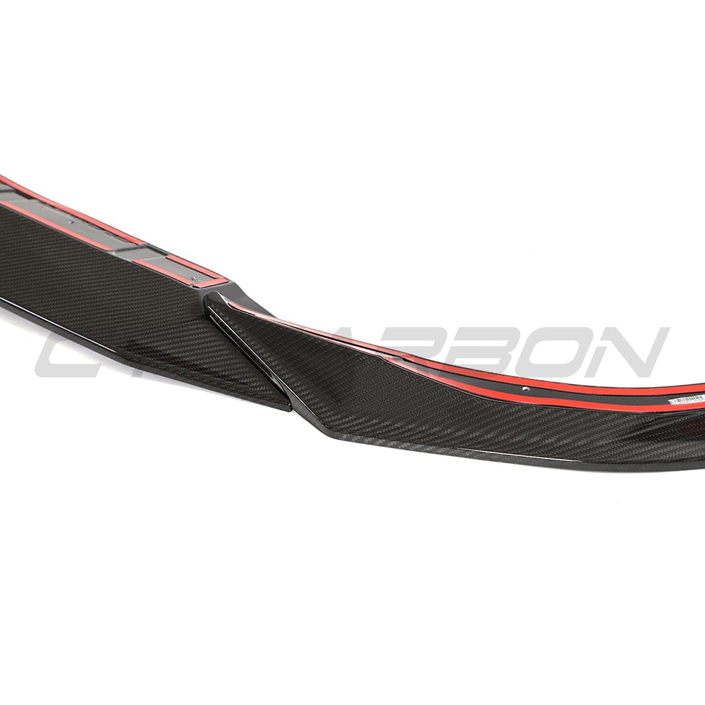 BMW 2 Series G42 Coupe Front Lip Spoiler Splitter – Carbon Fibre (Fiber) Gloss – 2022+ M240i & All Models – Chin Spoiler / Front Bumper Lip / Aero Valance – CT Design