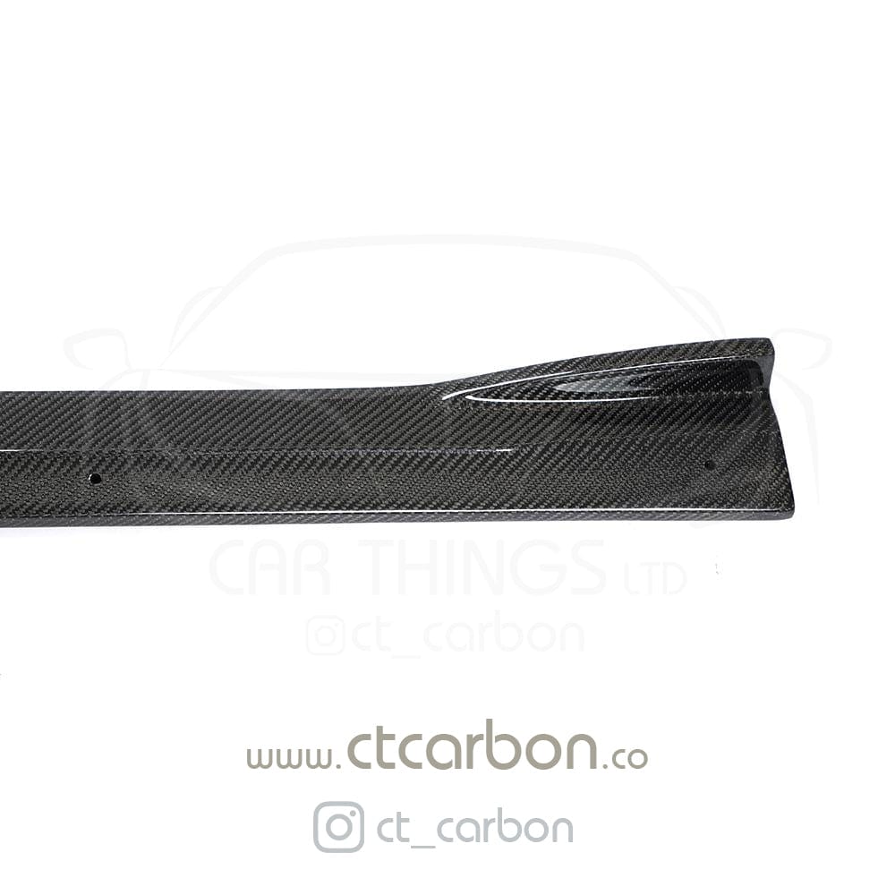BMW M2 / M2 Competition F87 (2016-2021) Carbon Fibre Side Skirt Extensions – 3D Design Style Rocker Panel Extensions | Carbon Fiber Side Splitters, Sill Blades & Side Lips – CT Carbon Pair