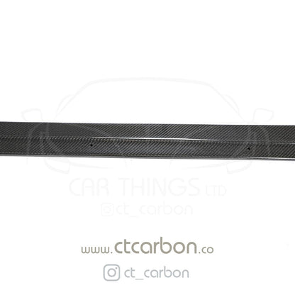 BMW M2 / M2C F87 Carbon Fibre Side Skirts - 3D Design Style Rocker Extensions, Side Splitters, Sill Extensions | 2016-2021 | CT Carbon CFRP Side Blades