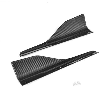 BMW M2 / M2 Competition F87 Carbon Fibre (Carbon Fiber) Side Skirts – M Performance MP Style Side Skirt Extensions, Aero Side Splitters, Rocker/Sill Extensions, Side Blades by CT Carbon (2015-2021)