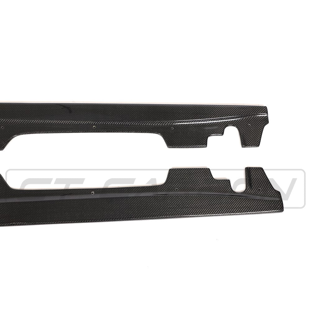 BMW M3 (E92) Carbon Fibre/Carbon Fiber Side Skirts - Gloss Carbon Sill Extensions, Rocker Panel Side Blades & Side Splitters for M3 Coupe 2007-2013