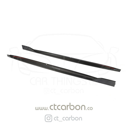BMW X5 G05 Carbon Fibre (Fiber) Side Skirts by CT Design - Gloss Carbon Side Skirt Extensions, Sill Extensions, Rocker Panel Extensions/Side Splitters & Side Blades (2018-2024+) CT Carbon