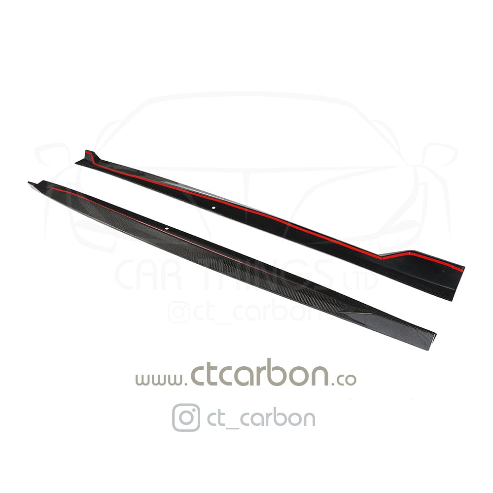 BMW X5 G05 Carbon Fibre (Fiber) Side Skirts by CT Design - Gloss Carbon Side Skirt Extensions, Sill Extensions, Rocker Panel Extensions/Side Splitters & Side Blades (2018-2024+) CT Carbon