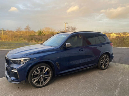 BMW X5 G05 Carbon Fibre (Fiber) Side Skirts by CT Design - Gloss Carbon Side Skirt Extensions, Sill Extensions, Rocker Panel Extensions/Side Splitters & Side Blades (2018-2024+) CT Carbon