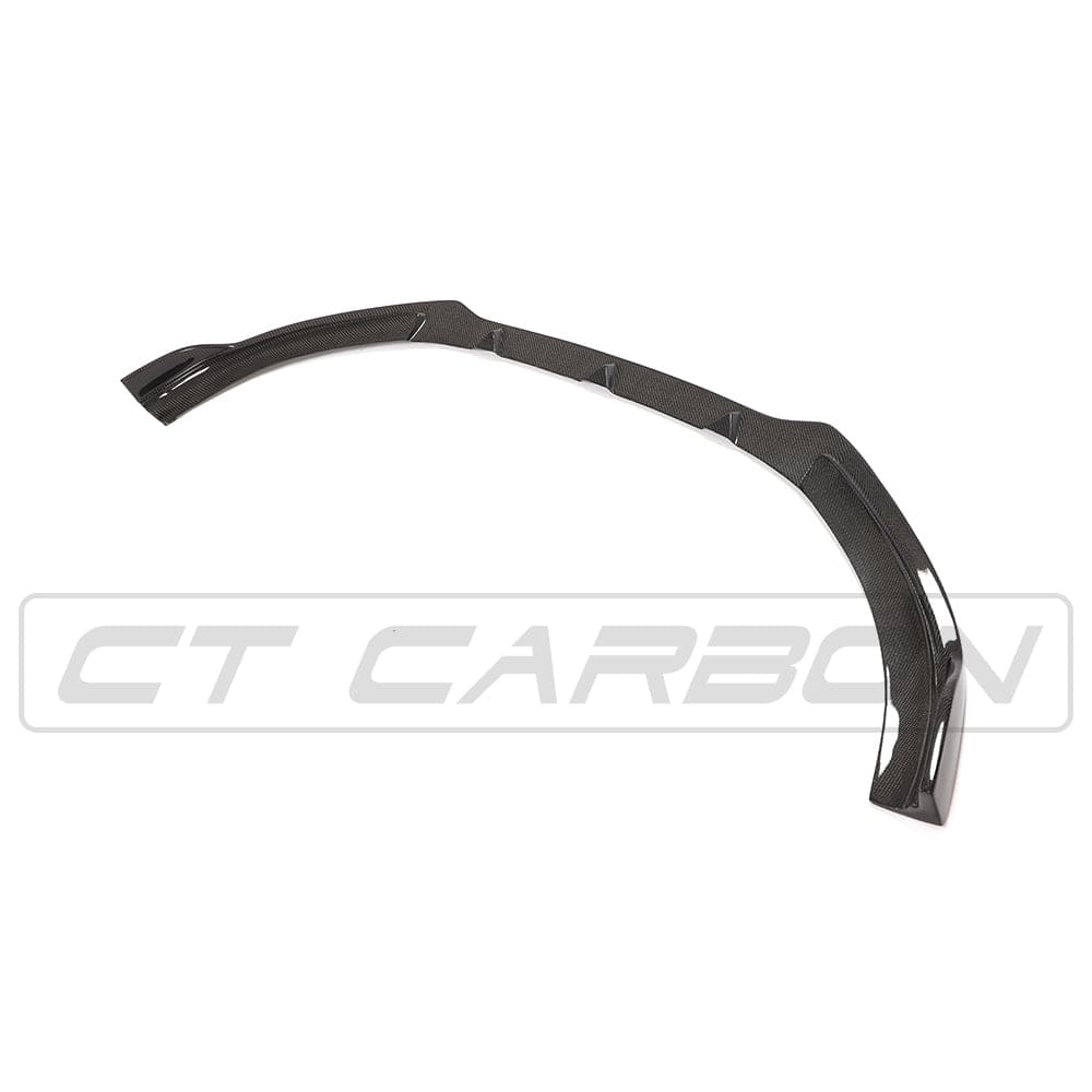 Audi A3 8V S Line & S3 2013-2016 Pre-Facelift Saloon/Sedan Carbon Fibre Front Lip Spoiler Splitter | CT Carbon Gloss Bumper Lip Chin Spoiler Aero Lower Valance Front Lower Spoiler Body Kit Add On