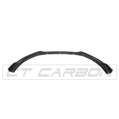 Audi A3 8V S Line & S3 2013-2016 Pre-Facelift Saloon/Sedan Carbon Fibre Front Lip Spoiler Splitter | CT Carbon Gloss Bumper Lip Chin Spoiler Aero Lower Valance Front Lower Spoiler Body Kit Add On