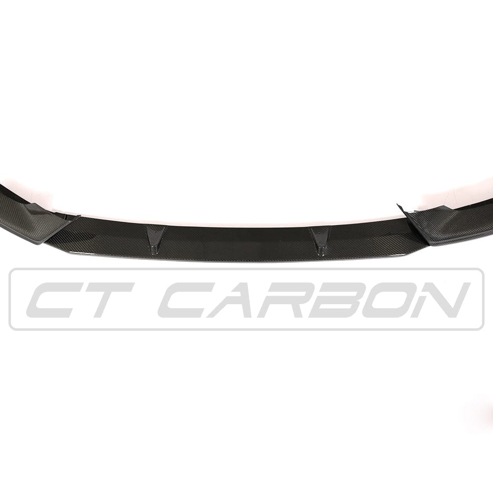Audi A5 S-Line & S5 B9 8W 2017-2021 Carbon Fibre Front Lip Spoiler / Splitter by CT Carbon – Front Bumper Lip, Chin Spoiler, Aero Skirt Valance Extension – Genuine Carbon Fiber OEM+ | Front Lip Kit
