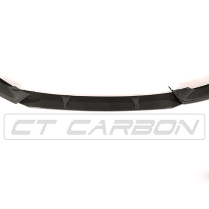 Audi A5 S-Line & S5 B9 8W 2017-2021 Carbon Fibre Front Lip Spoiler / Splitter by CT Carbon – Front Bumper Lip, Chin Spoiler, Aero Skirt Valance Extension – Genuine Carbon Fiber OEM+ | Front Lip Kit
