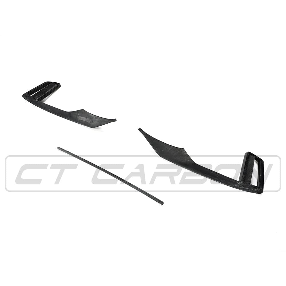 Audi RS3 8V Facelift 2018-2021 Front Bumper Trim Insert | CT Carbon Pre-Preg Carbon Fibre/Fiber Front Apron Garnish Lower Grille Valance | OEM+ Exterior Styling for RS3 8V.5 Sportback & Saloon