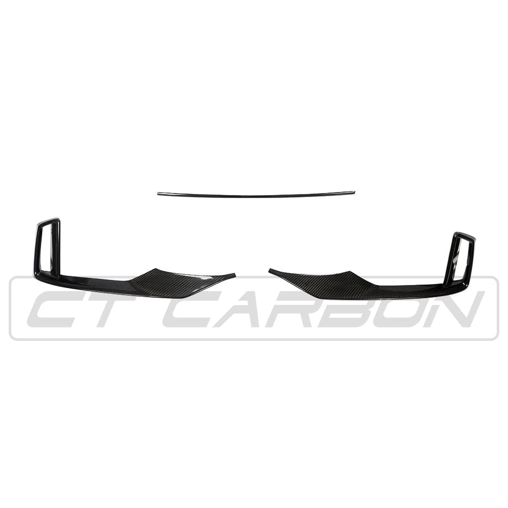 Audi RS3 8V Facelift 2018-2021 Front Bumper Trim Insert | CT Carbon Pre-Preg Carbon Fibre/Fiber Front Apron Garnish Lower Grille Valance | OEM+ Exterior Styling for RS3 8V.5 Sportback & Saloon