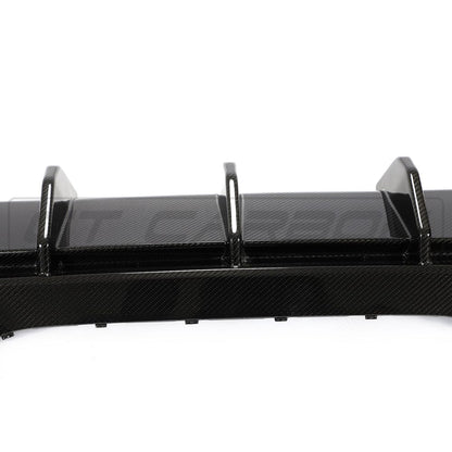 BMW 1 Series F40 Rear Diffuser / Valance (2019+) - CT Design Pre-Preg Carbon Fibre (Carbon Fiber) Rear Bumper Insert, Splitter, Undertray - Fits 118i 120i 128ti M135i