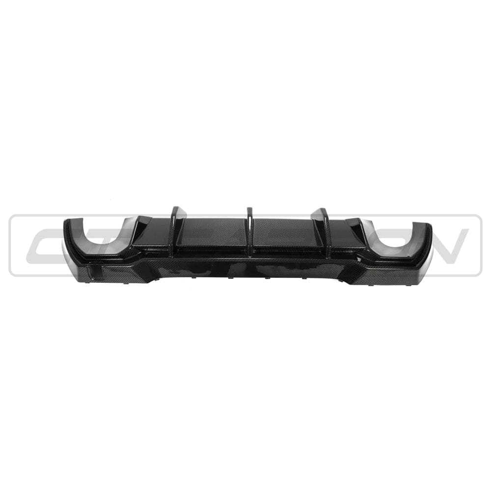 BMW 1 Series F40 Rear Diffuser / Valance (2019+) - CT Design Pre-Preg Carbon Fibre (Carbon Fiber) Rear Bumper Insert, Splitter, Undertray - Fits 118i 120i 128ti M135i