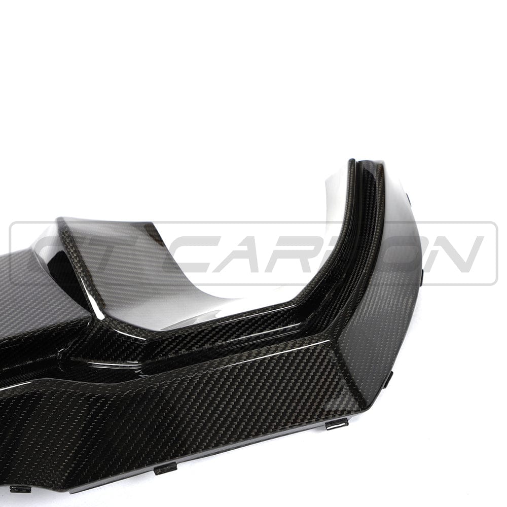 BMW 1 Series F40 Rear Diffuser / Valance (2019+) - CT Design Pre-Preg Carbon Fibre (Carbon Fiber) Rear Bumper Insert, Splitter, Undertray - Fits 118i 120i 128ti M135i