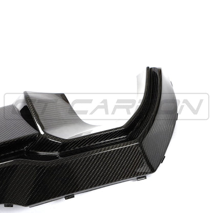 BMW 1 Series F40 Rear Diffuser / Valance (2019+) - CT Design Pre-Preg Carbon Fibre (Carbon Fiber) Rear Bumper Insert, Splitter, Undertray - Fits 118i 120i 128ti M135i