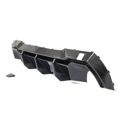 BMW 1 Series F40 Rear Diffuser / Valance (2019+) - CT Design Pre-Preg Carbon Fibre (Carbon Fiber) Rear Bumper Insert, Splitter, Undertray - Fits 118i 120i 128ti M135i