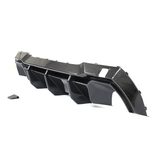 BMW 1 Series F40 Rear Diffuser / Valance (2019+) - CT Design Pre-Preg Carbon Fibre (Carbon Fiber) Rear Bumper Insert, Splitter, Undertray - Fits 118i 120i 128ti M135i