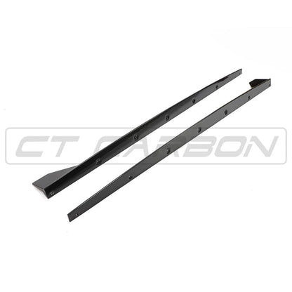BMW 1 Series F40 Carbon Fibre Side Skirts / Side Skirt Extensions – CT Design Side Blades, Sill & Rocker Panel Extensions, Aero Body Kit for 2019+ 1er Hatchback incl 128ti & M135i