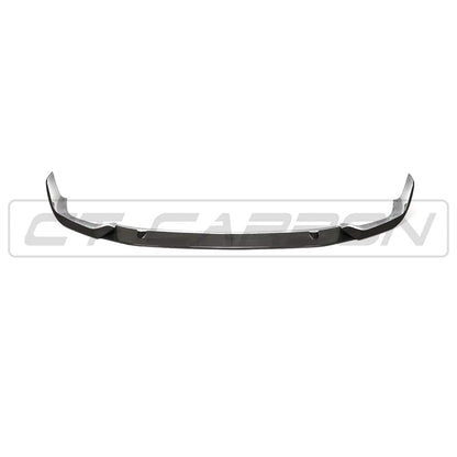 BMW 1 Series F40 2019+ Carbon Fibre/Carbon Fiber Front Lip Splitter by CT Design - Bumper Lip Spoiler/Lower Valance/Chin Spoiler/Bumper Extension - Pre-Preg Carbon