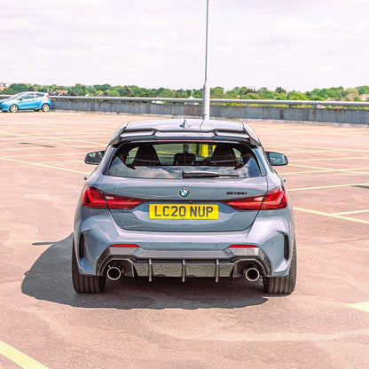 BMW 1 Series F40 2019+ Carbon Fibre (Carbon Fiber) Roof Spoiler / Rear Wing / Rear Spoiler - CT Design Prepreg Carbon Tailgate Roof Wing, Performance Aero Upgrade for F40 Hatchback (fits 118i 120i 128ti M135i)