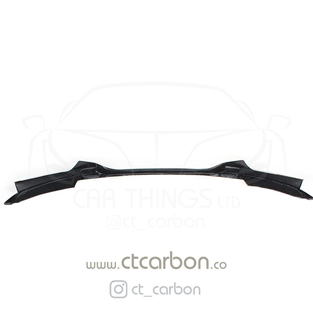 BMW 2 Series F22 F23 M Sport Carbon Fibre/Fiber Front Splitter Lip Spoiler (Gloss) – CT Carbon – 2014–2020 Coupe/Convertible – Front Bumper Chin Spoiler/Aero Valance – Fits M235i M240i – OEM+ Style