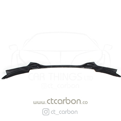 BMW 2 Series F22 F23 M Sport Carbon Fibre Front Lip Splitter / Front Spoiler Chin Lip / Chin Splitter Aero Bumper Lip Valance / Front Bumper Extension - CT Carbon OEM+ - Coupe & Convertible 2014-2020