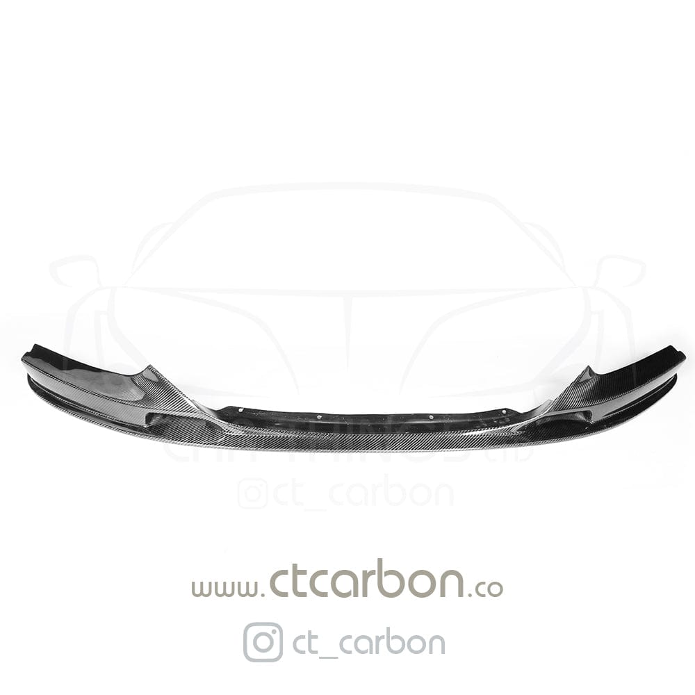 BMW 2 Series F22 F23 M Sport Carbon Fibre Front Lip Splitter / Spoiler - CT Design OEM+ | Fits 2014-2020 Coupe & Convertible, M235i M240i | Gloss Carbon, M Performance Style Chin/Bumper Lip | Aero Splitter/Valance, Front Bumper Extension | Carbon Fiber UK