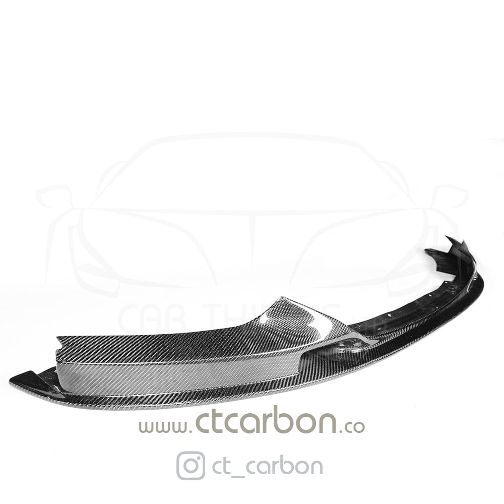 BMW 2 Series F22 F23 M Sport Carbon Fibre Front Lip Splitter / Spoiler - CT Design OEM+ | Fits 2014-2020 Coupe & Convertible, M235i M240i | Gloss Carbon, M Performance Style Chin/Bumper Lip | Aero Splitter/Valance, Front Bumper Extension | Carbon Fiber UK