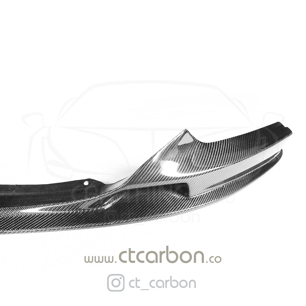 BMW 2 Series F22 F23 M Sport Carbon Fibre Front Lip Splitter / Spoiler - CT Design OEM+ | Fits 2014-2020 Coupe & Convertible, M235i M240i | Gloss Carbon, M Performance Style Chin/Bumper Lip | Aero Splitter/Valance, Front Bumper Extension | Carbon Fiber UK