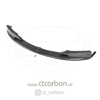 BMW 3 Series F30 F31 M Sport Front Lip Splitter Spoiler - Real Carbon Fibre (Carbon Fiber) M Performance MP Style Front Bumper Chin Lip 2011-2019 Saloon/Sedan & Touring/Estate