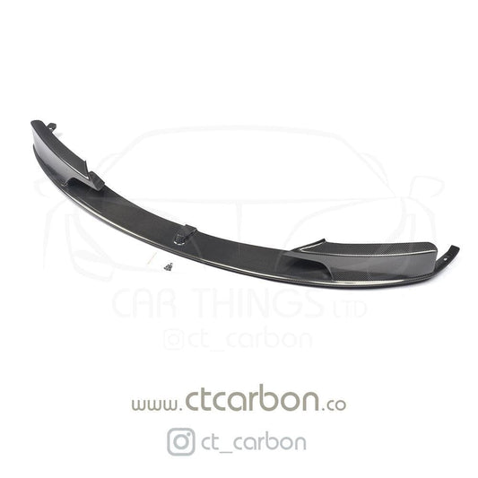 BMW 3 Series F30 F31 M Sport Carbon Fibre/Fiber Front Splitter Lip Spoiler - MP/M Performance Style Front Bumper Lip Aero Valance Blade (2011-2019) Saloon & Estate Touring | CT Carbon