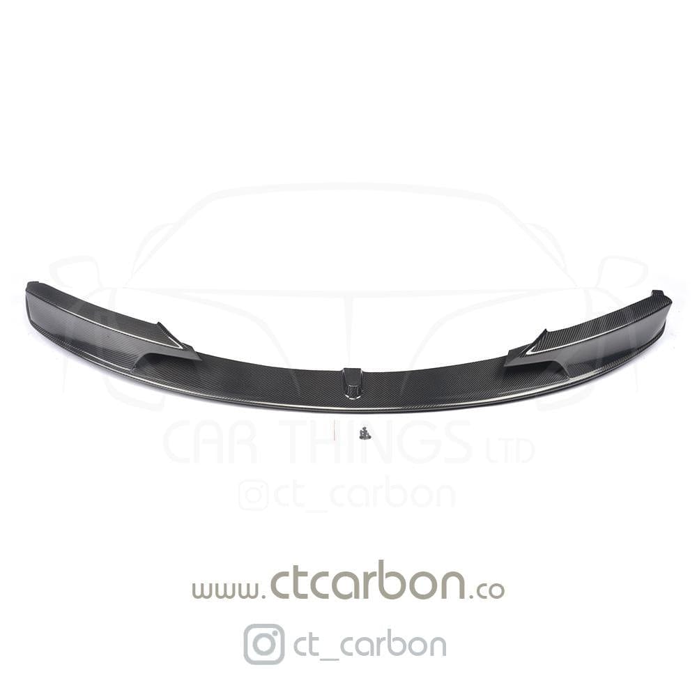 BMW 3 Series F30 F31 M Sport Carbon Fibre/Fiber Front Splitter Lip Spoiler - MP/M Performance Style Front Bumper Lip Aero Valance Blade (2011-2019) Saloon & Estate Touring | CT Carbon
